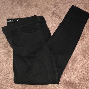 American eagle black skinny jeans